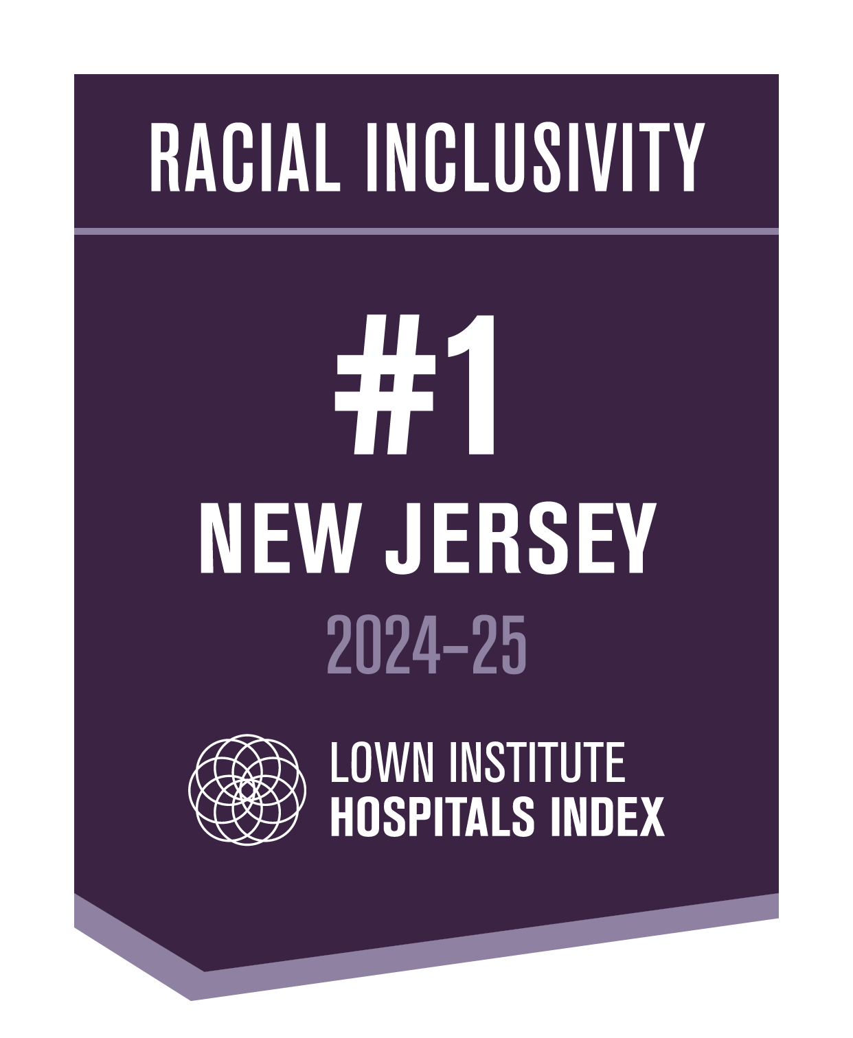 Lown Institute Hospitals Index 2024-2025 #1 in New Jersey for Racial Inclusivity